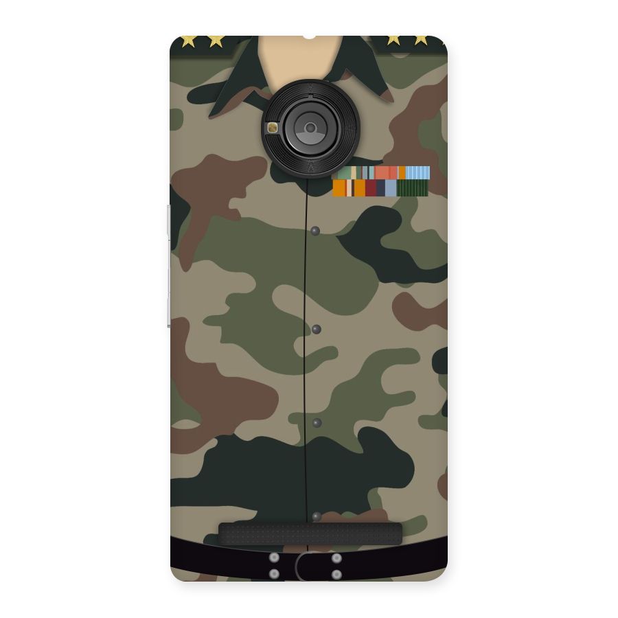 Army Uniform Back Case for Yu Yunique