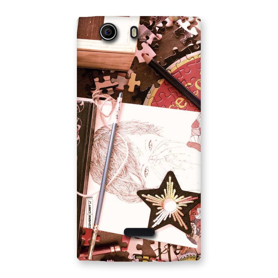 Artistic Messy Back Case for Canvas Nitro 2 E311