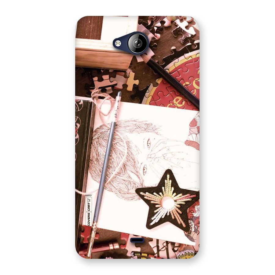 Artistic Messy Back Case for Canvas Play Q355