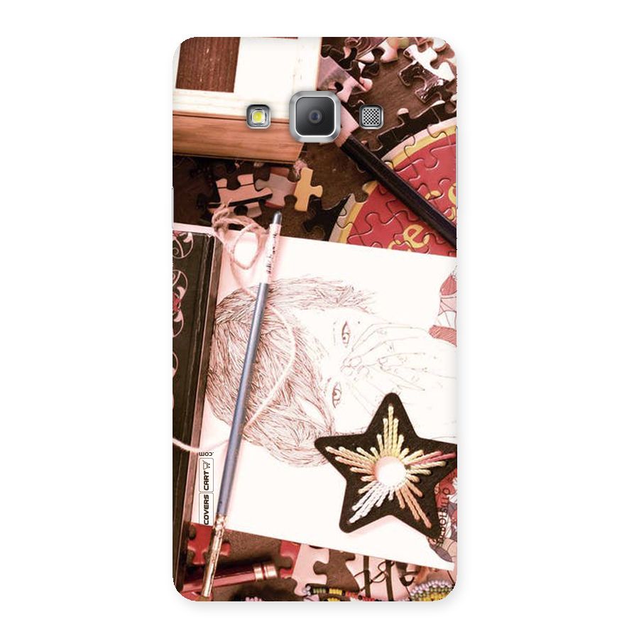 Artistic Messy Back Case for Galaxy A7