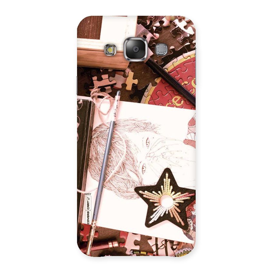 Artistic Messy Back Case for Galaxy E7
