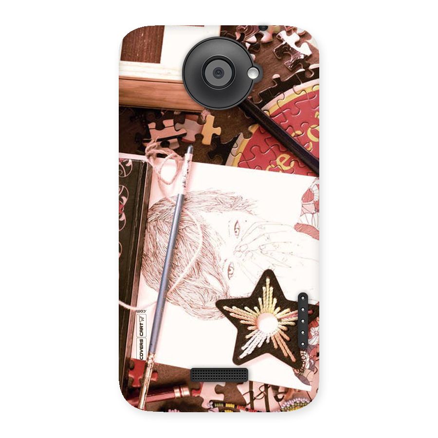 Artistic Messy Back Case for HTC One X