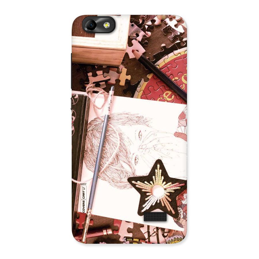 Artistic Messy Back Case for Honor 4C