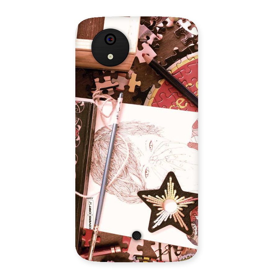 Artistic Messy Back Case for Micromax Canvas A1