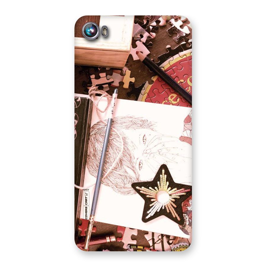 Artistic Messy Back Case for Micromax Canvas Fire 4 A107