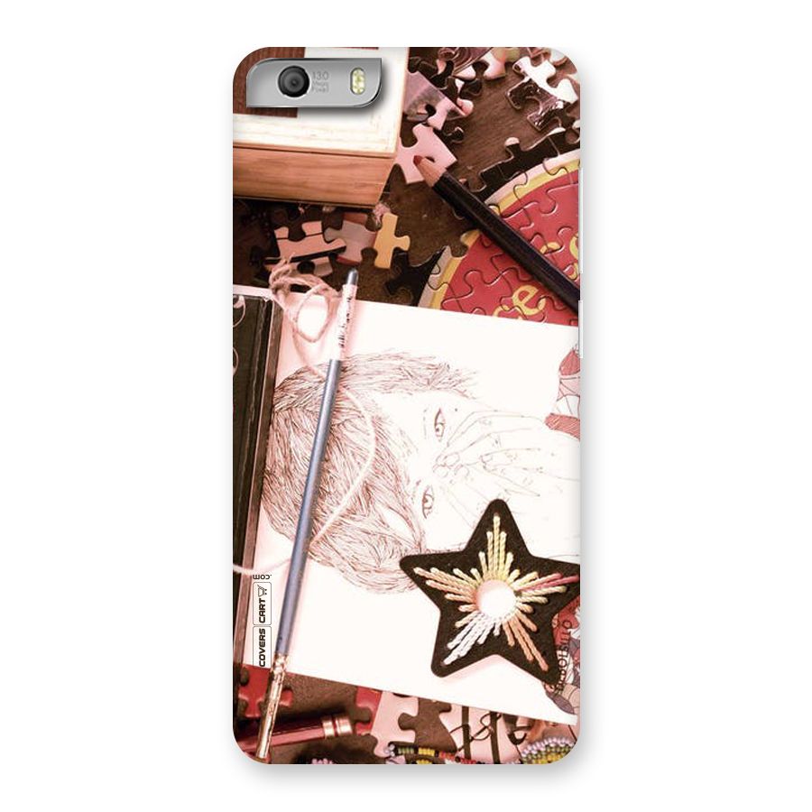 Artistic Messy Back Case for Micromax Canvas Knight 2