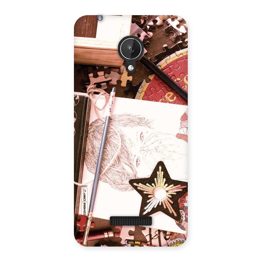 Artistic Messy Back Case for Micromax Canvas Spark Q380