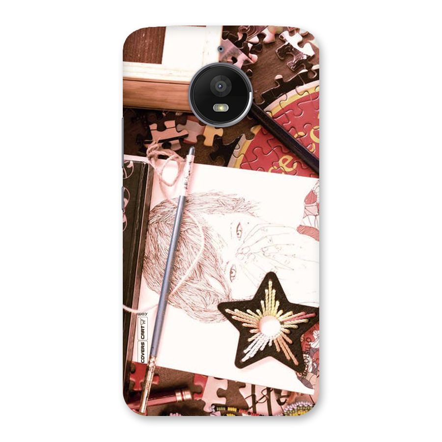 Artistic Messy Back Case for Moto E4 Plus