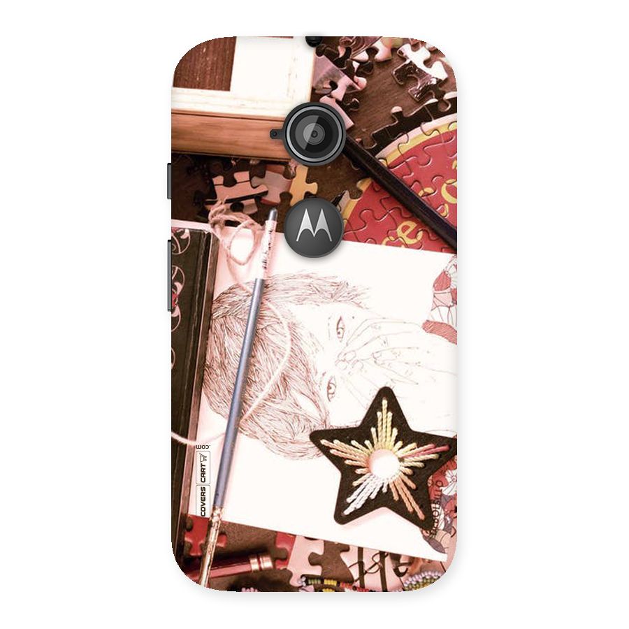 Artistic Messy Back Case for Moto E 2nd Gen