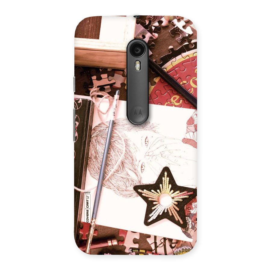 Artistic Messy Back Case for Moto G3