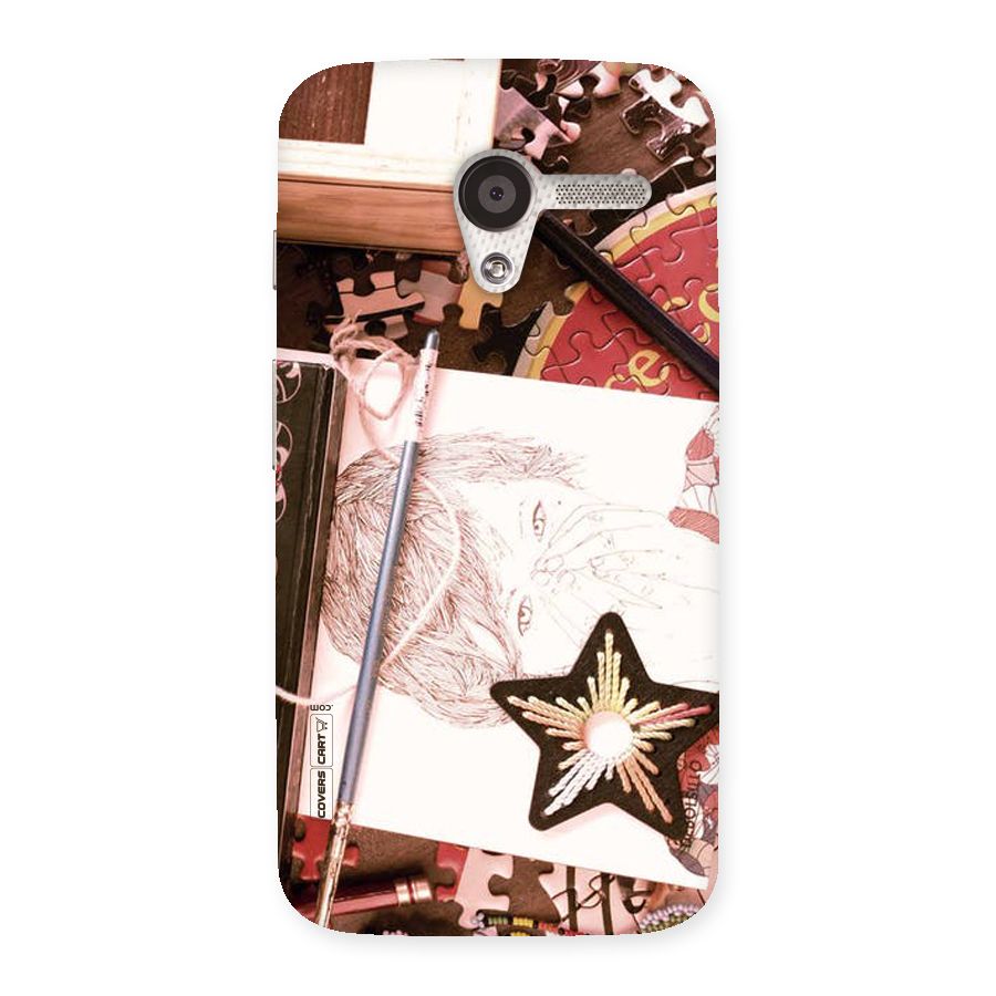 Artistic Messy Back Case for Moto X
