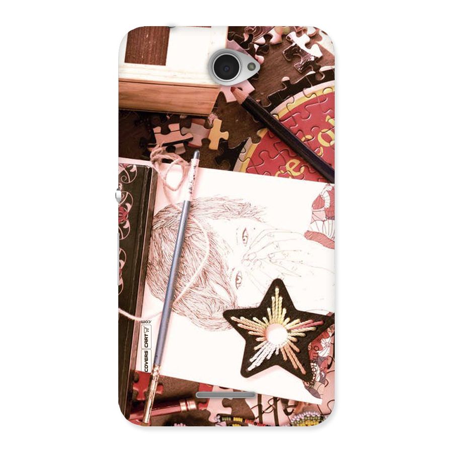 Artistic Messy Back Case for Sony Xperia E4