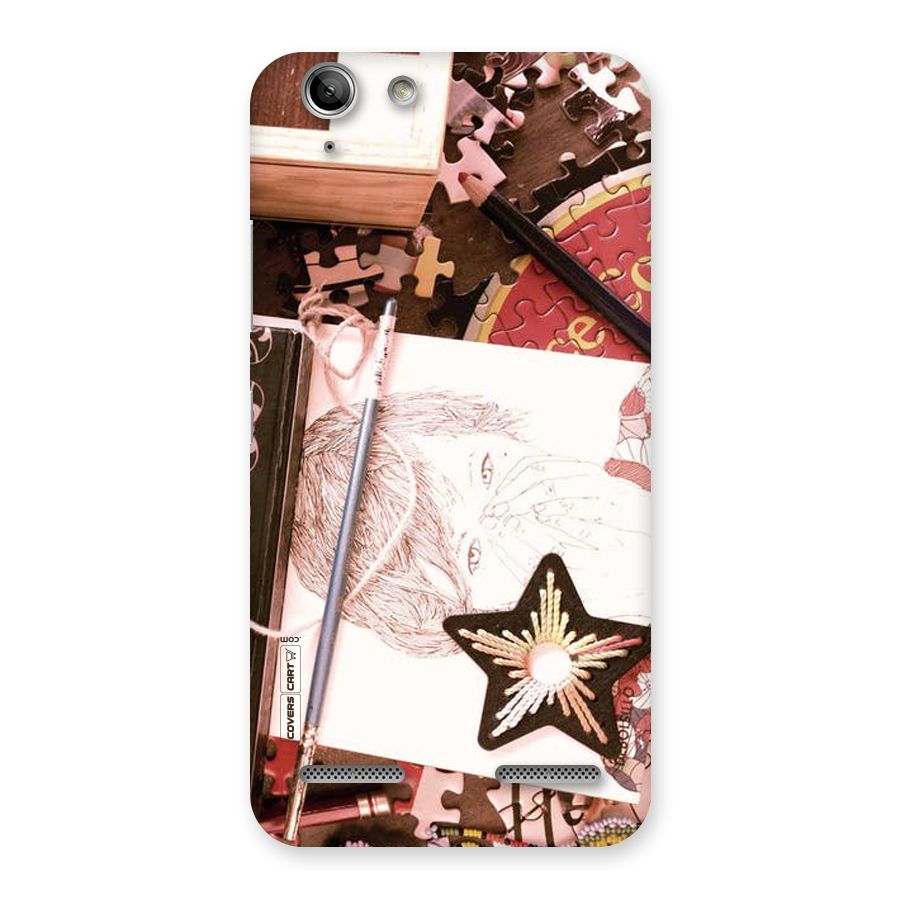 Artistic Messy Back Case for Vibe K5