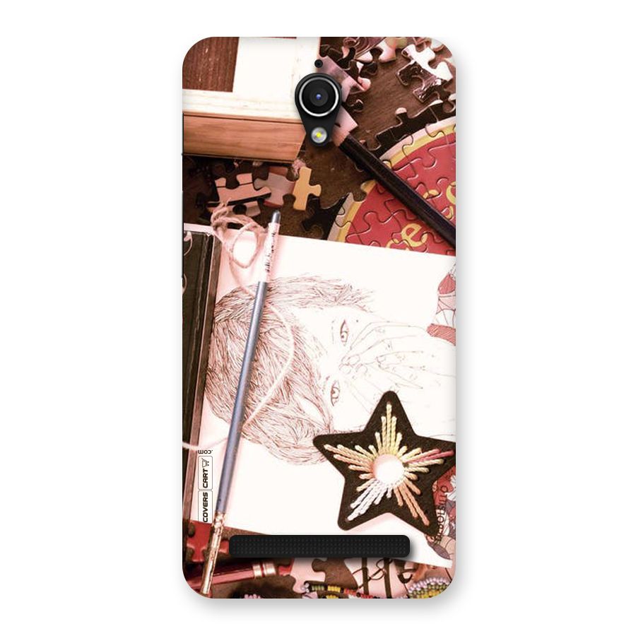 Artistic Messy Back Case for Zenfone Go
