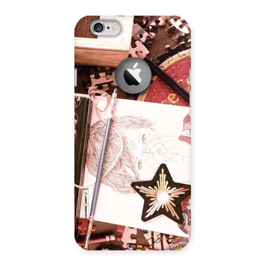 Artistic Messy Back Case for iPhone 6 Logo Cut