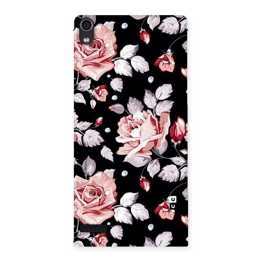 Artsy Floral Back Case for Ascend P6