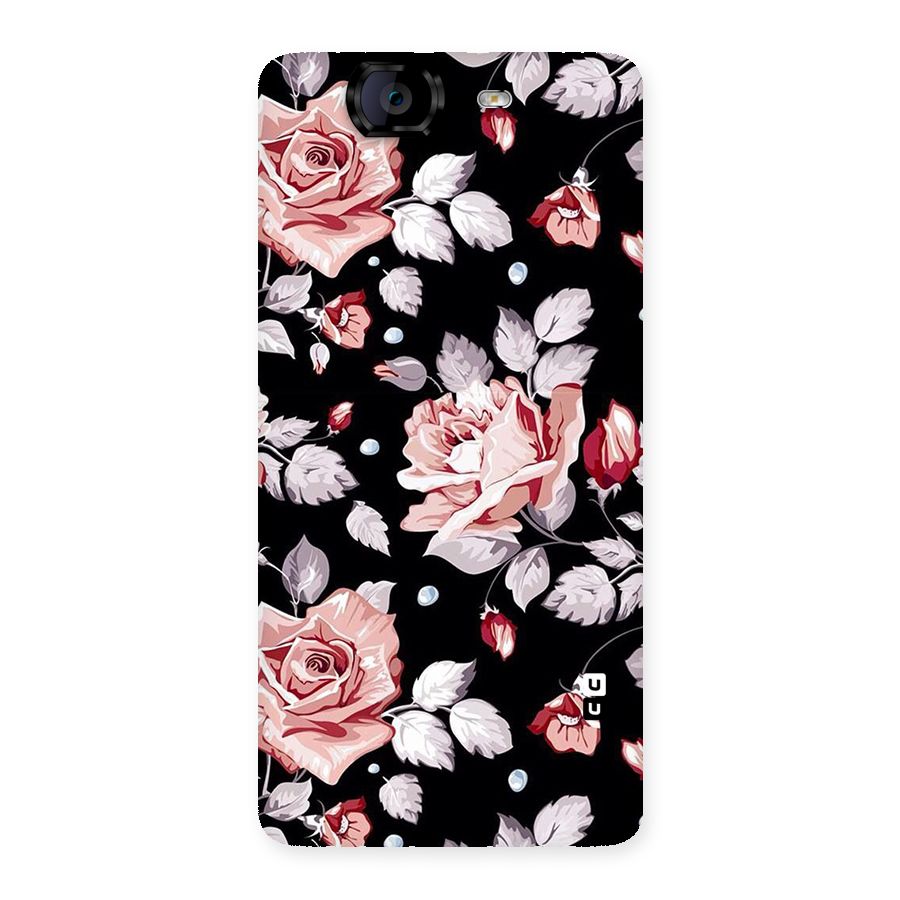 Artsy Floral Back Case for Canvas Knight A350