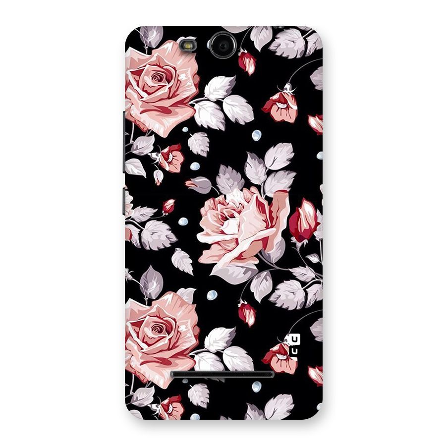 Artsy Floral Back Case for Micromax Canvas Juice 3 Q392