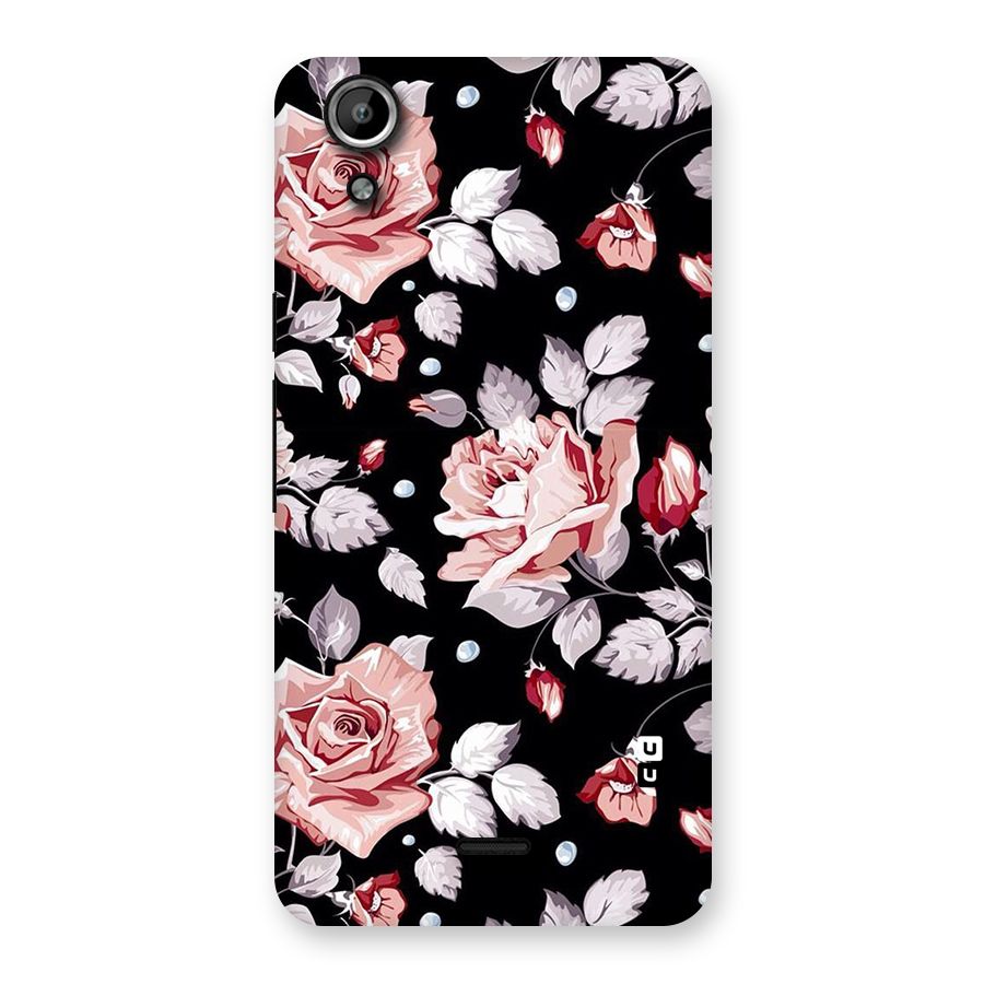 Artsy Floral Back Case for Micromax Canvas Selfie Lens Q345