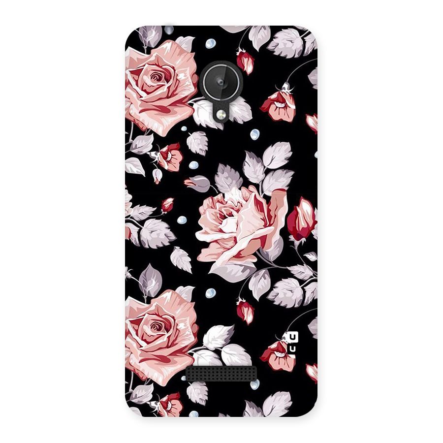 Artsy Floral Back Case for Micromax Canvas Spark Q380