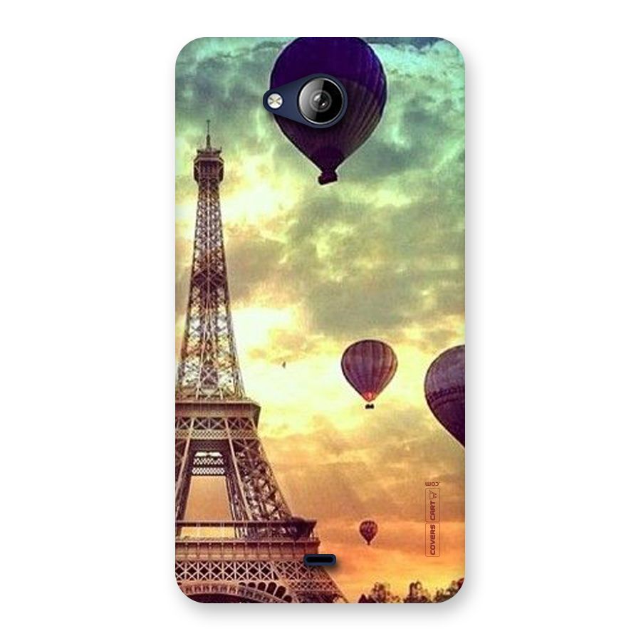Artsy Hot Balloon And Tower Back Case for Canvas Play Q355