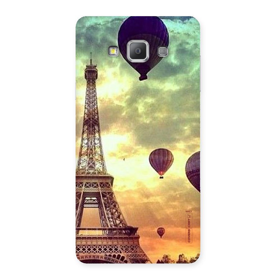 Artsy Hot Balloon And Tower Back Case for Galaxy A7