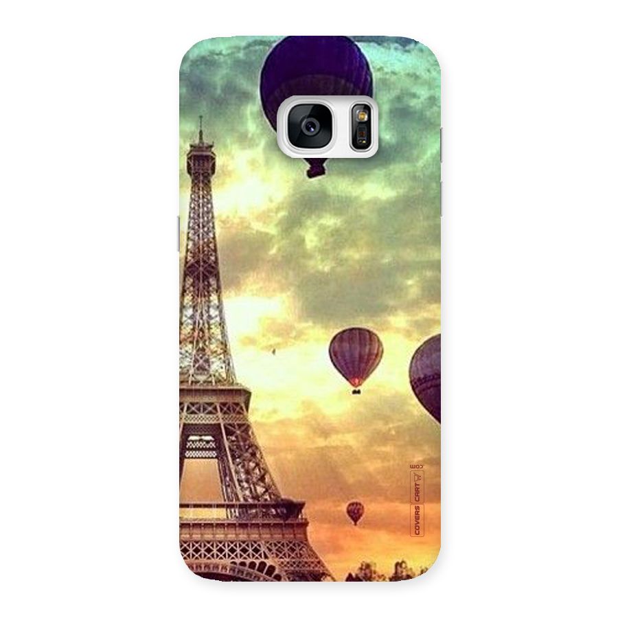 Artsy Hot Balloon And Tower Back Case for Galaxy S7 Edge