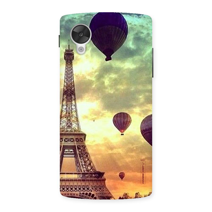 Artsy Hot Balloon And Tower Back Case for Google Nexsus 5