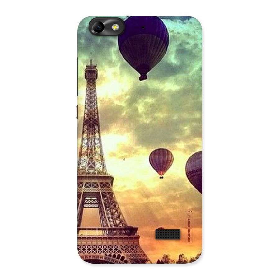 Artsy Hot Balloon And Tower Back Case for Honor 4C