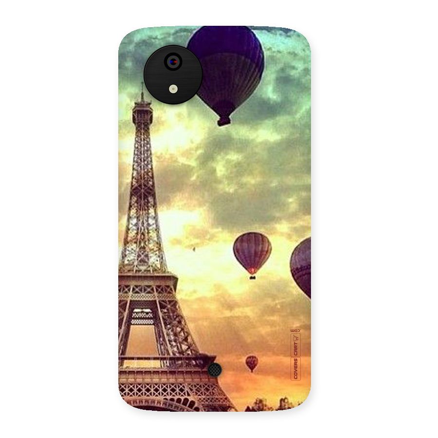 Artsy Hot Balloon And Tower Back Case for Micromax Canvas A1
