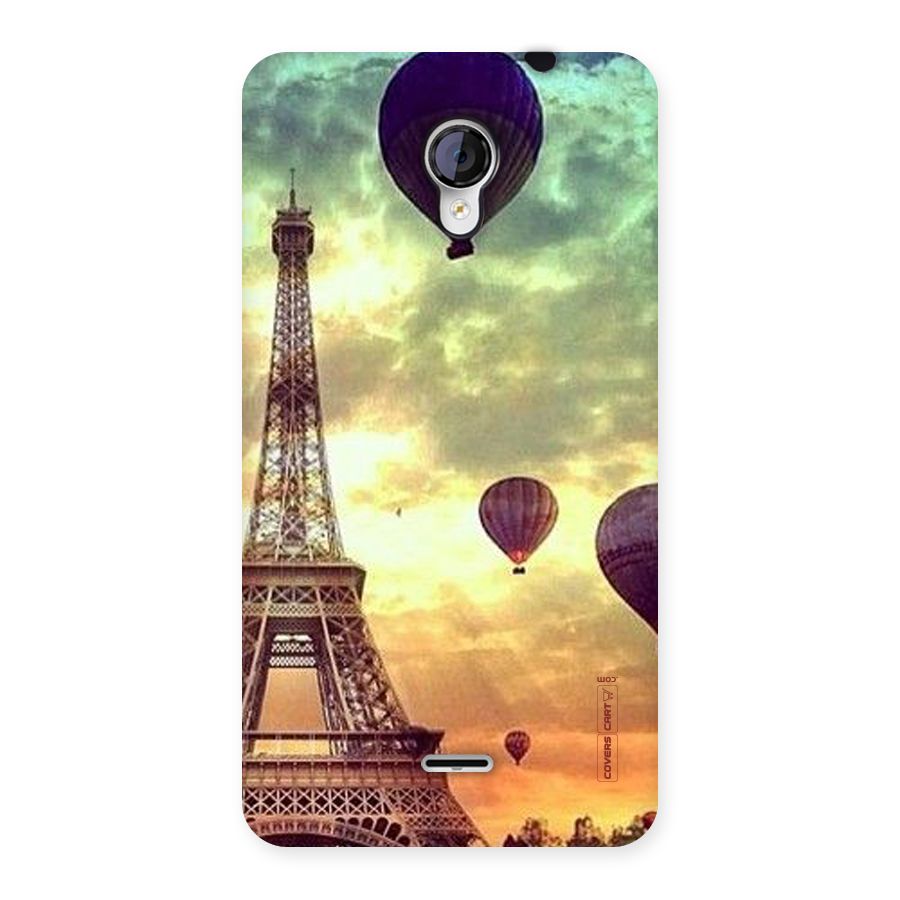 Artsy Hot Balloon And Tower Back Case for Micromax Unite 2 A106