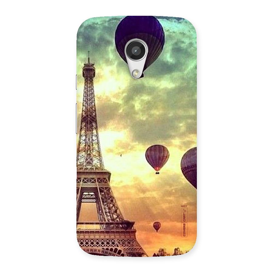 Artsy Hot Balloon And Tower Back Case for Moto G 2nd Gen