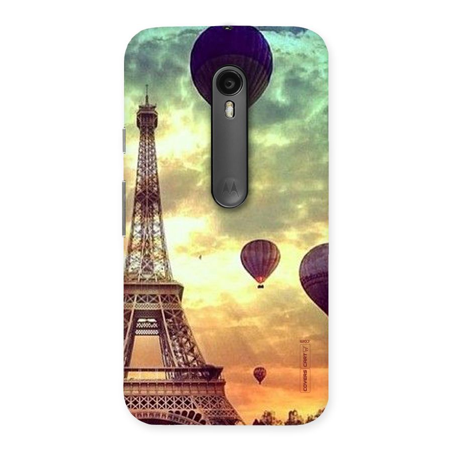 Artsy Hot Balloon And Tower Back Case for Moto G Turbo