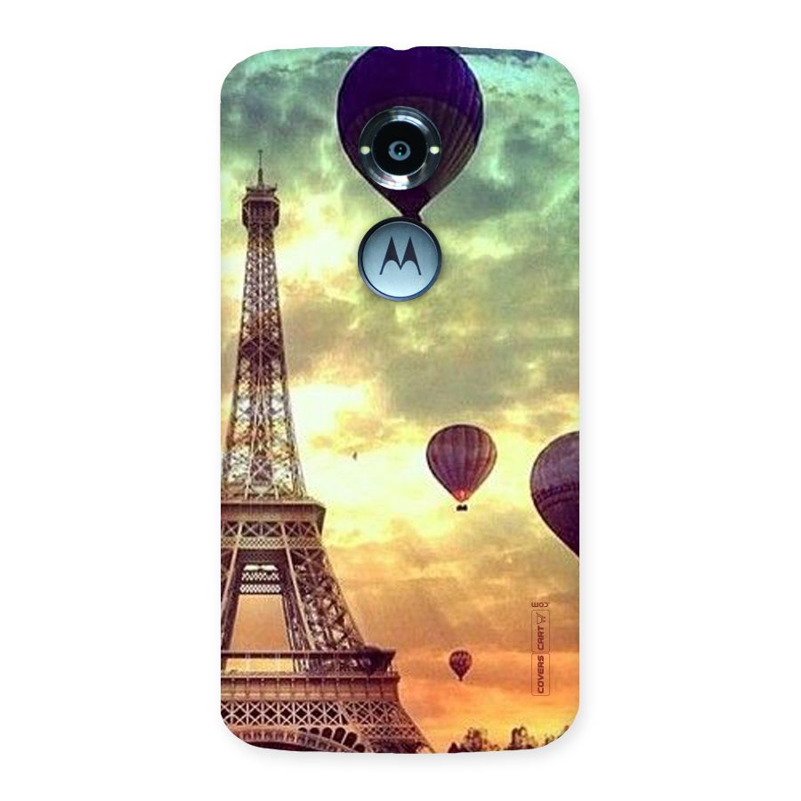 Artsy Hot Balloon And Tower Back Case for Moto X 2nd Gen
