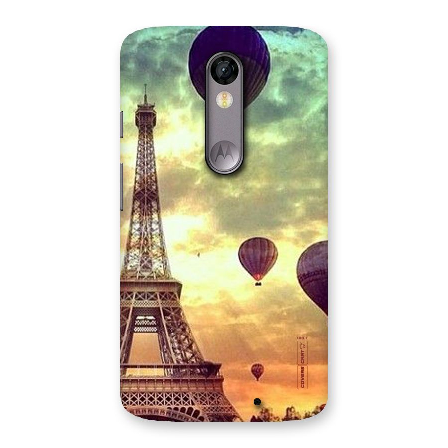 Artsy Hot Balloon And Tower Back Case for Moto X Force