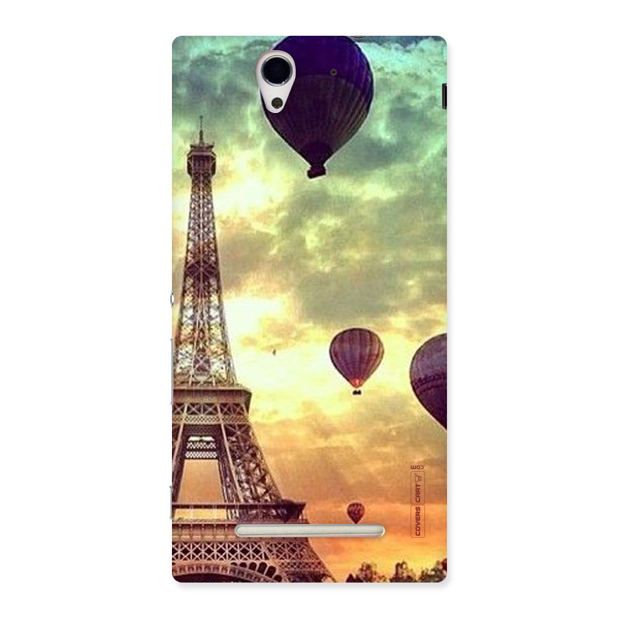 Artsy Hot Balloon And Tower Back Case for Sony Xperia C3