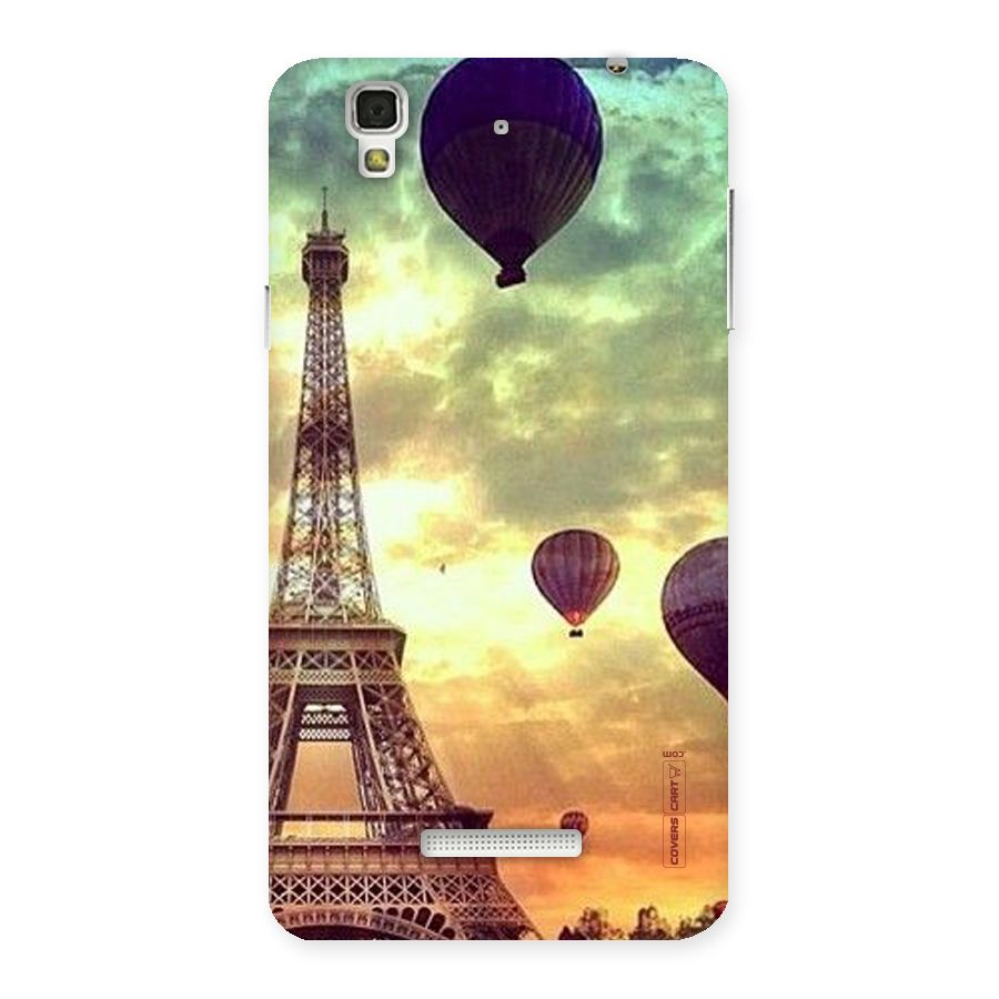 Artsy Hot Balloon And Tower Back Case for Yu Yureka