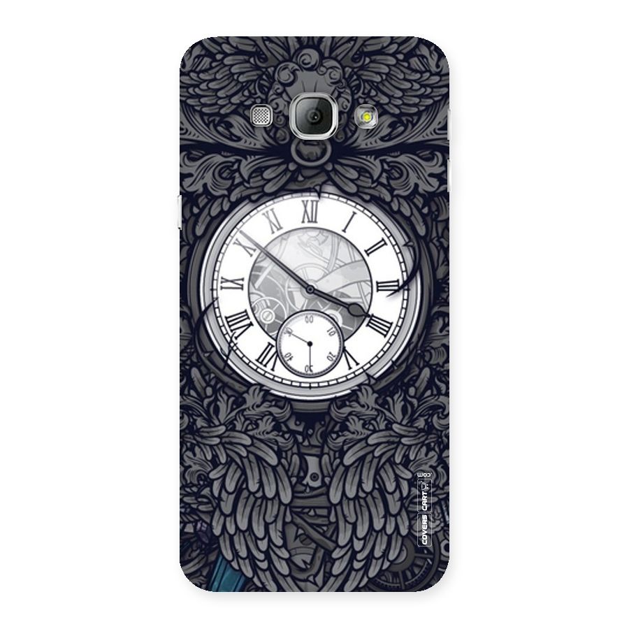 Artsy Wall Clock Back Case for Galaxy A8
