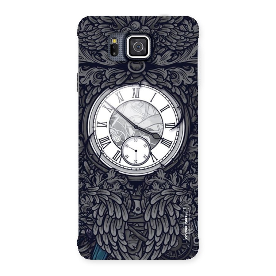 Artsy Wall Clock Back Case for Galaxy Alpha