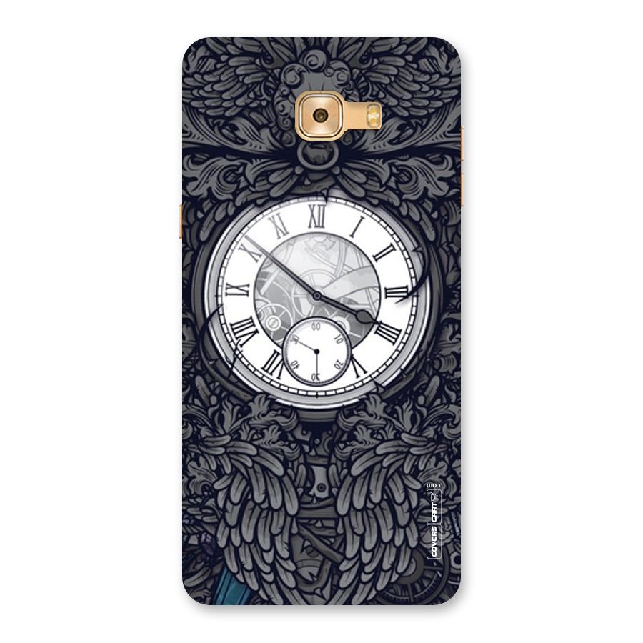Artsy Wall Clock Back Case for Galaxy C9 Pro