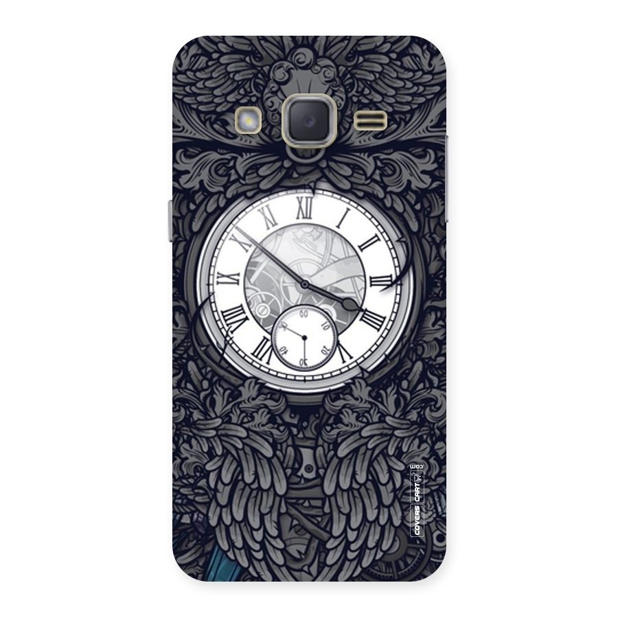 Artsy Wall Clock Back Case for Galaxy J2