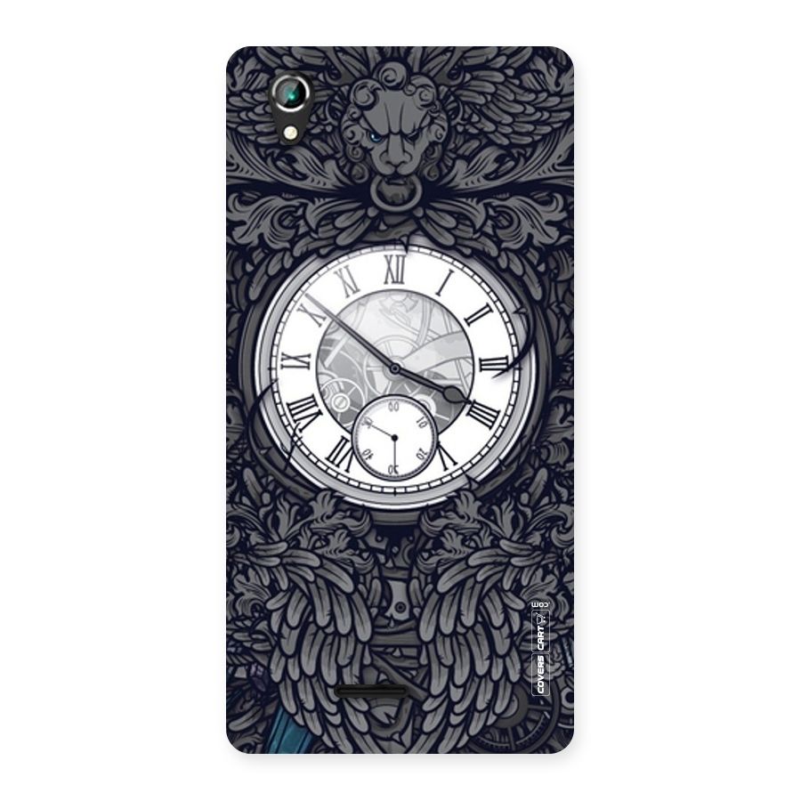 Artsy Wall Clock Back Case for Lava Iris 800