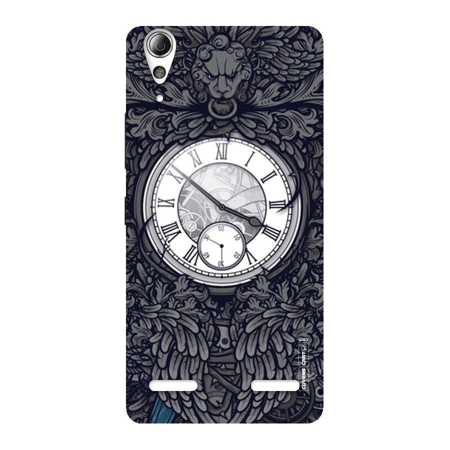Artsy Wall Clock Back Case for Lenovo A6000 Plus