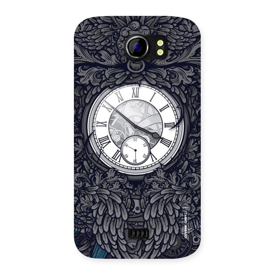Artsy Wall Clock Back Case for Micromax Canvas 2 A110