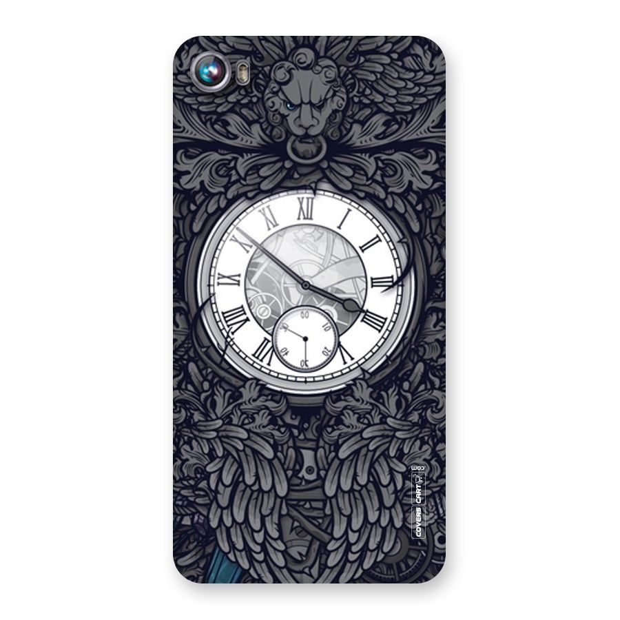 Artsy Wall Clock Back Case for Micromax Canvas Fire 4 A107