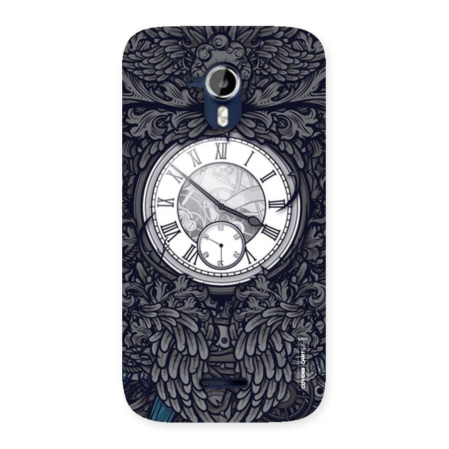 Artsy Wall Clock Back Case for Micromax Canvas Magnus A117