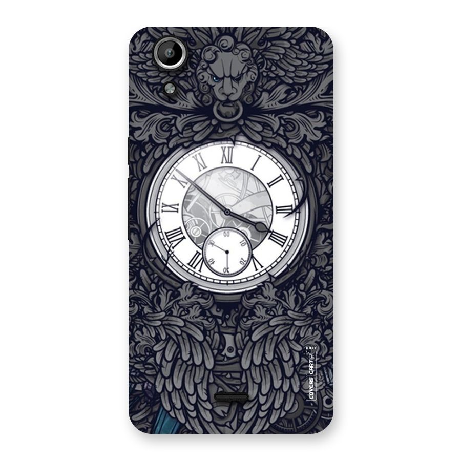 Artsy Wall Clock Back Case for Micromax Canvas Selfie Lens Q345