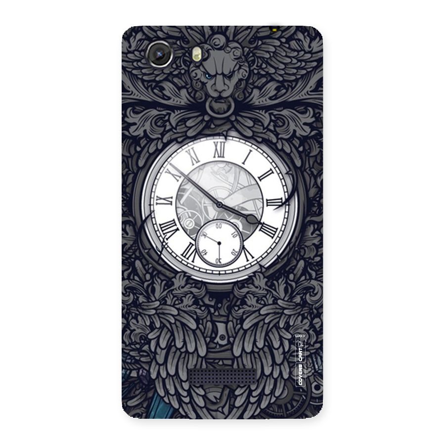 Artsy Wall Clock Back Case for Micromax Unite 3