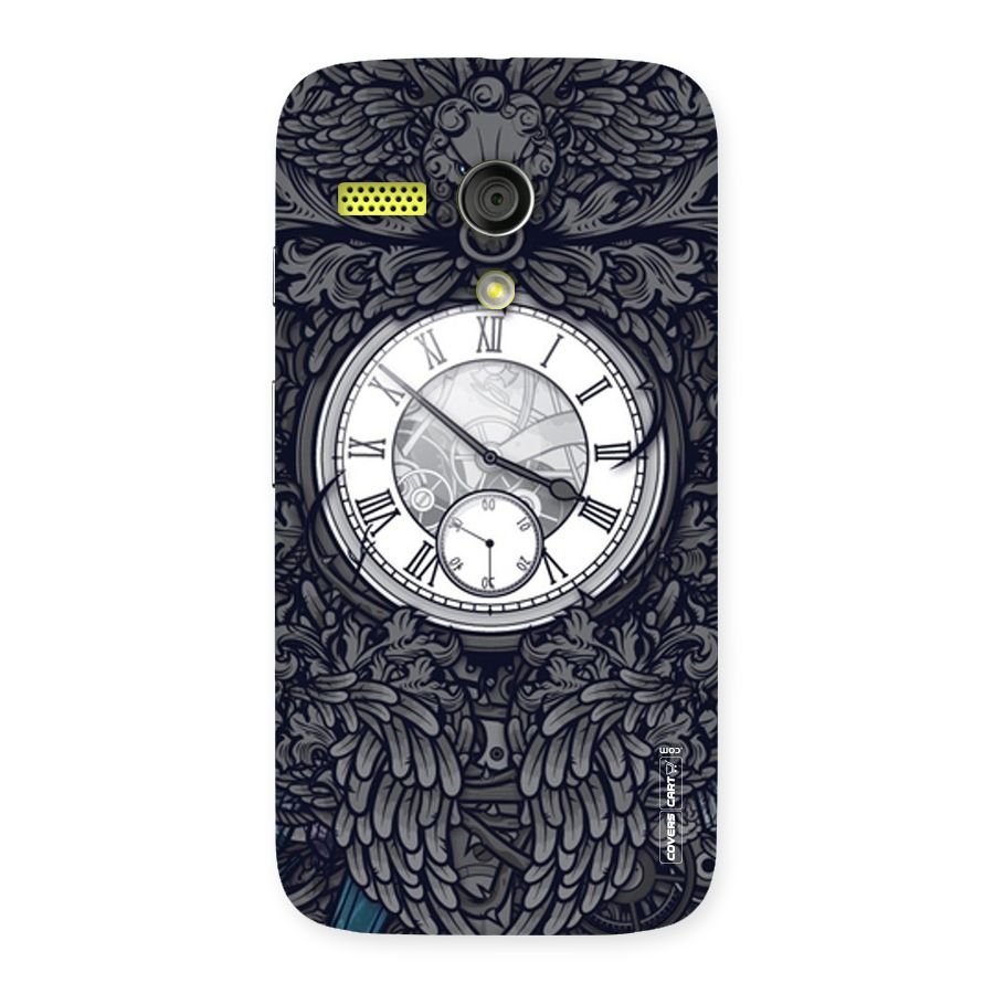 Artsy Wall Clock Back Case for Moto G