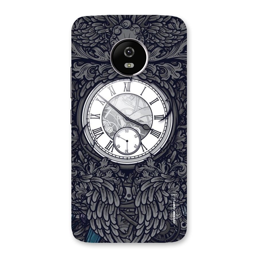 Artsy Wall Clock Back Case for Moto G5